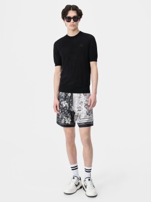 Amiri Bandana Floral Short Men Shorts Black | ZKTHOEG-10
