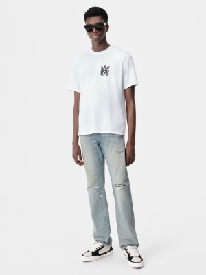 Amiri Bandana Repair Straight Jean Men Denim Indigo | XJAEFWB-42