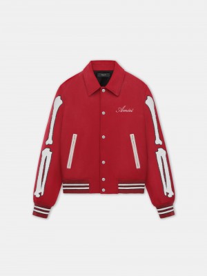 Amiri Bones Jacket Men Outerwear Red | RKNJCQD-48