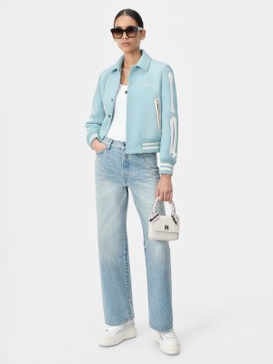 Amiri Bones Jacket Women Outerwear Blue | RFMOVUK-75