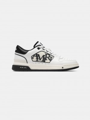 Amiri Classic Low Women Sneakers White Black | NQZVPWY-07