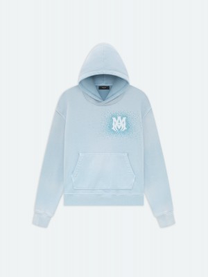 Amiri Crystal Burst Hoodie- Ashley Blue Men Sweatshirts Blue | NPCUZGJ-01