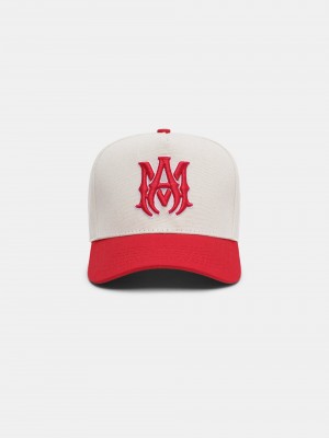 Amiri Ma Canvas Hat Men Hats Red | OVALINW-68