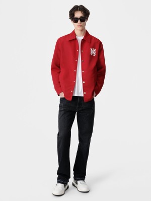 Amiri Ma Coach Jacket Men Outerwear Red | DNCKOMS-79