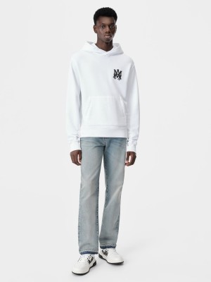 Amiri Ma Core Logo Hoodie Men Sweatshirts White | FSQHKWZ-48