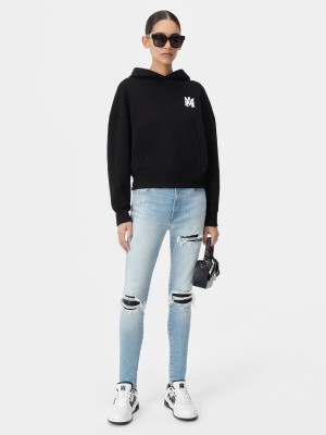 Amiri Ma Core Logo Hoodie Women Sweatshirts Black | IMNZRVT-80