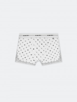 Amiri Ma Paisley Briefs 2 Pack Men Briefs White | MEUXBVO-02