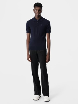 Amiri Ma Polo Men Knitwear Navy | UDREVJA-46