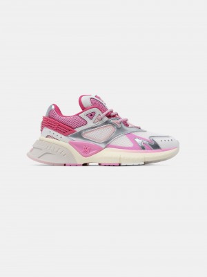Amiri Ma Runner Women Sneakers Fuchsia Pink White Silver | FZTSOEW-41