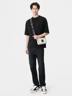 Amiri Oversized Tee Men T Shirts Black | NPLVUFH-50