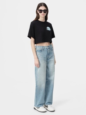 Amiri Paradise Airbrush Tee Women T Shirts Black | LQVAKFJ-81