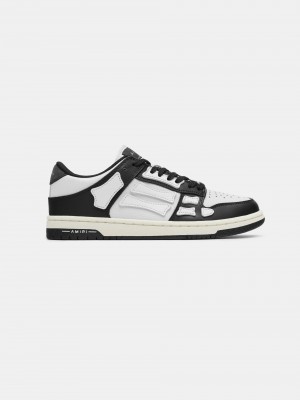 Amiri Skel-top Low Women Sneakers Black / White | YCNIVDA-60