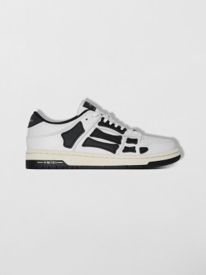 Amiri Skel-top Low Women Sneakers White / Black | KPXRLFM-13