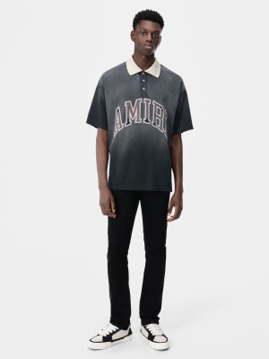 Amiri Slash Slim Jean Men Denim Black | WVFXAHJ-37