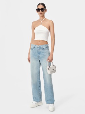 Amiri Stacked Halter Top Women Knitwear Alabaster | SECINOA-12