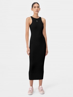 Amiri Stacked Maxi Dress Women Knitwear Black | WPDRNZH-24