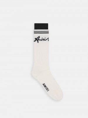 Amiri Wave Socks Men Socks Black | VJRAWTX-78