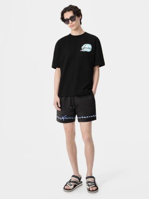 Amiri Wave Swim Trunk Men Shorts Black | SEUYDJN-31