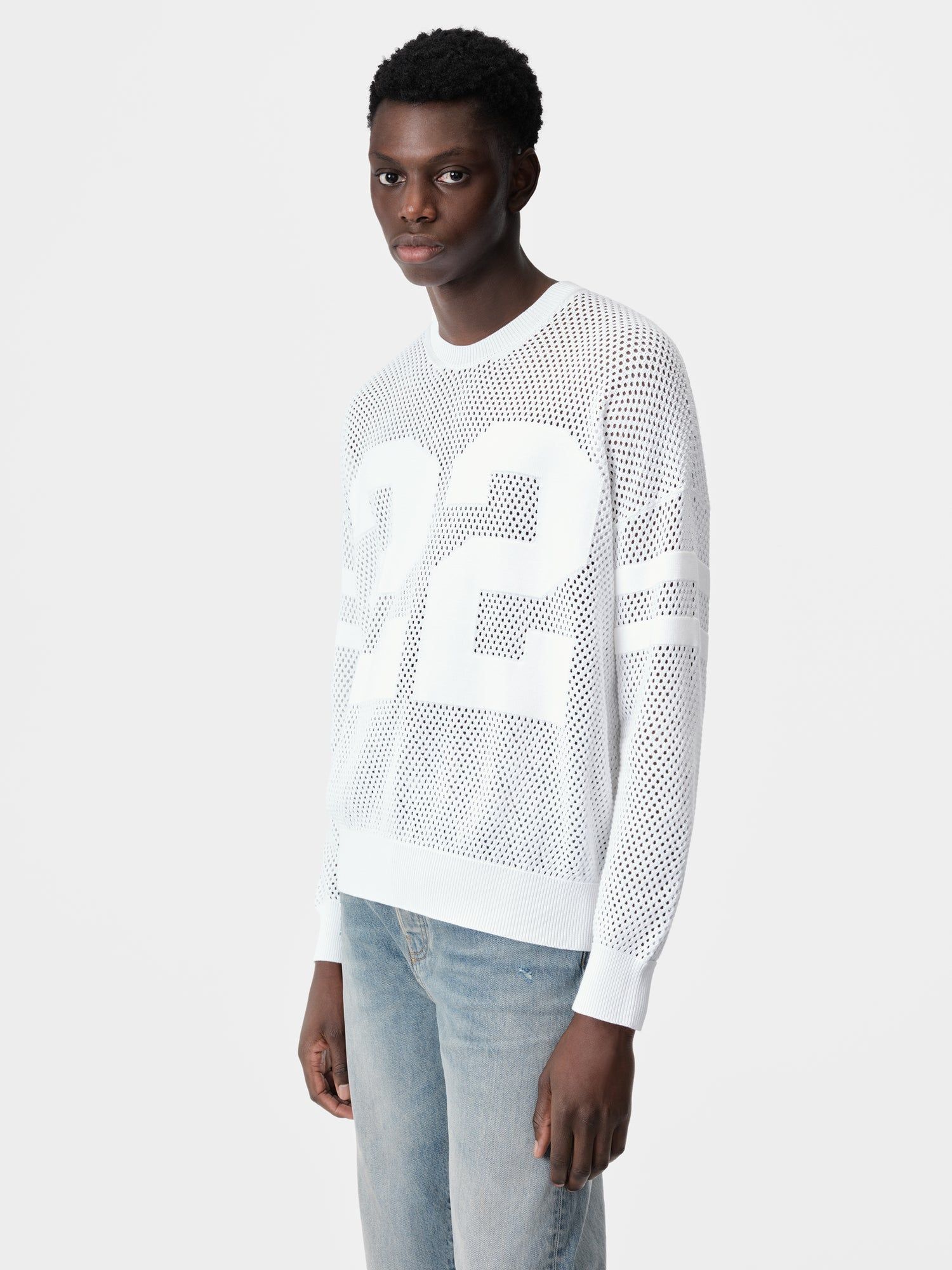 Amiri 22 Crew Men Knitwear White | EGIVBUD-37