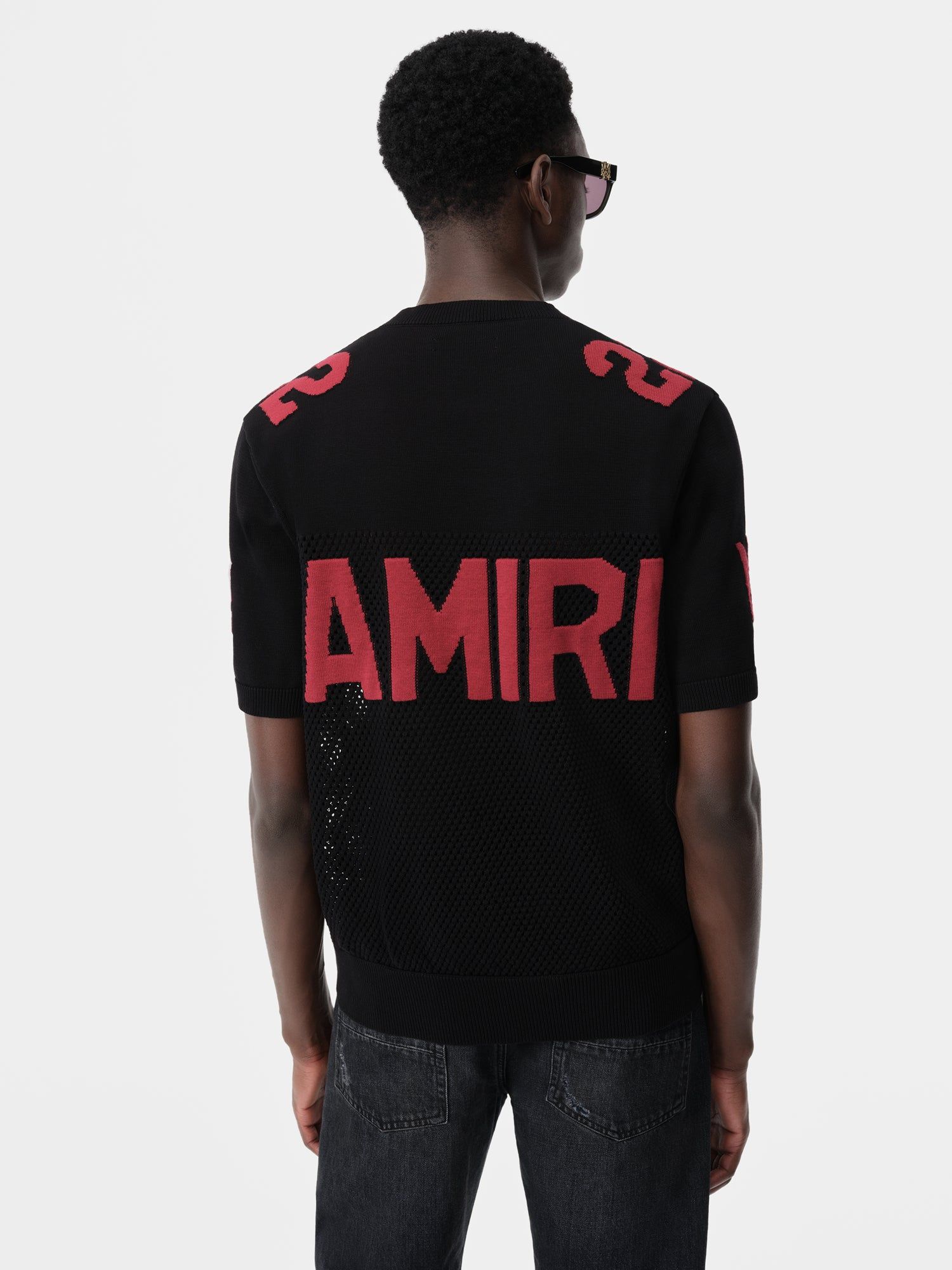 Amiri 22 Tee Men Knitwear Black Red | BQDMJRC-29