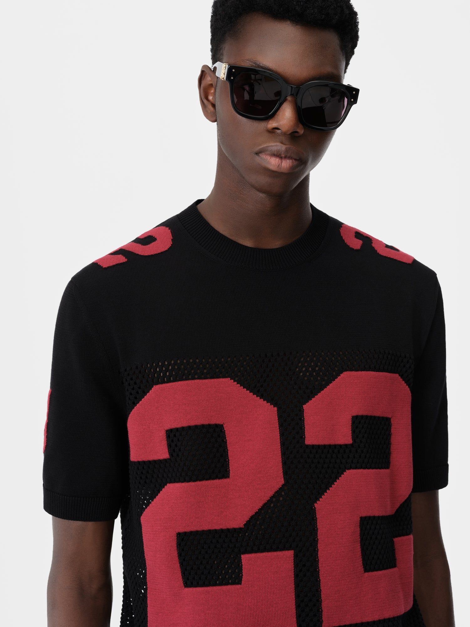 Amiri 22 Tee Men Knitwear Black Red | BQDMJRC-29