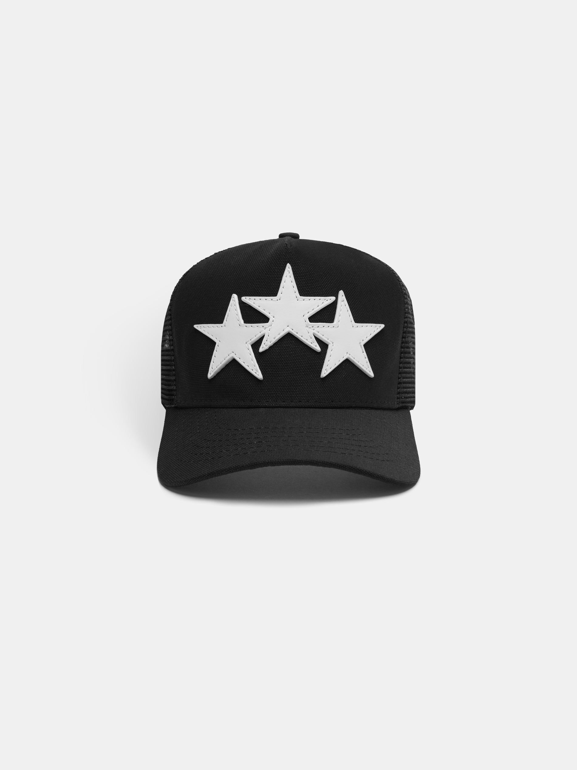 Amiri 3 Star Trucker Hat Men Hats Black / White | QHRLWXK-38