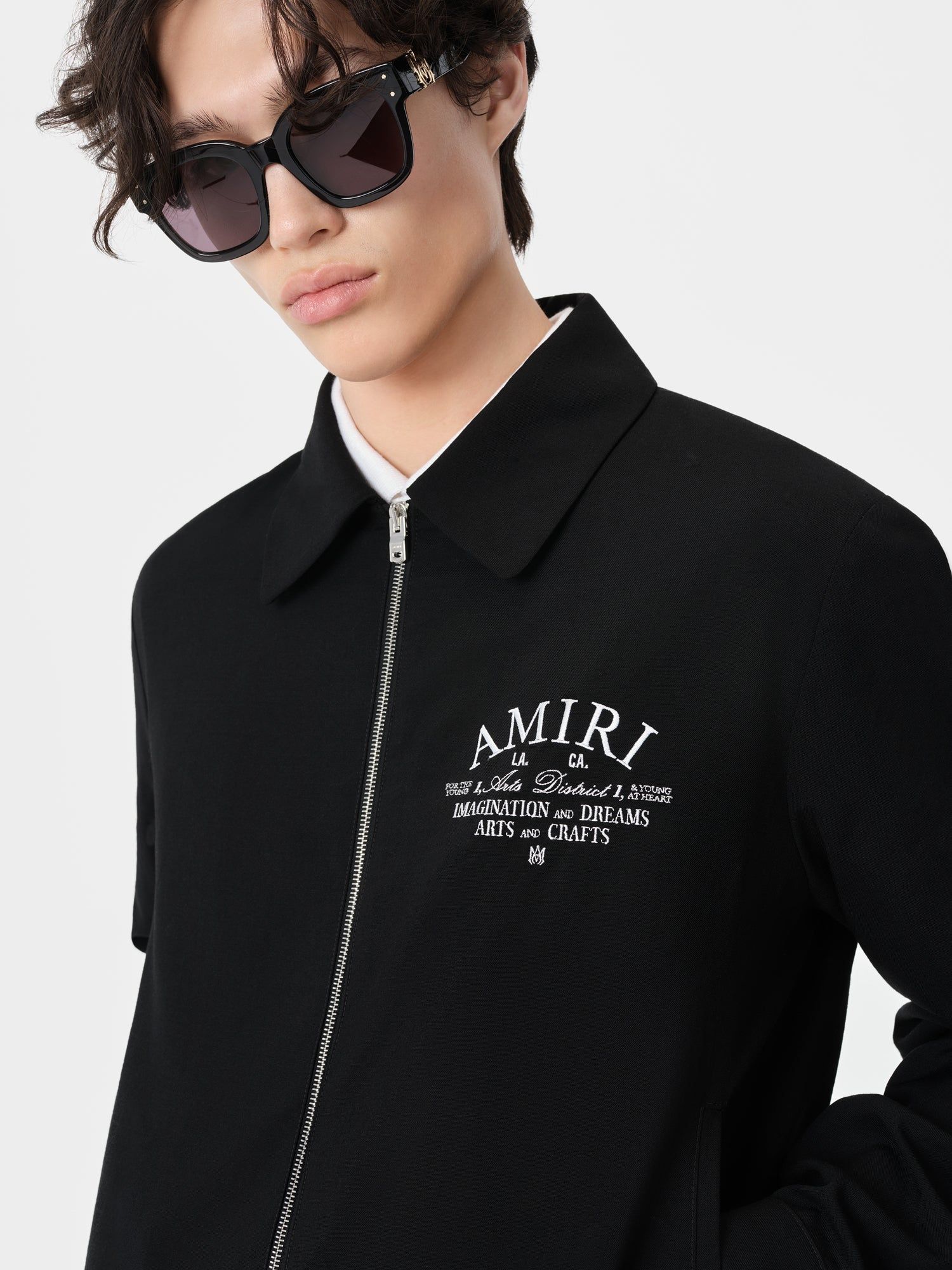 Amiri Arts District Blouson Men Outerwear Black | XEONPTW-73