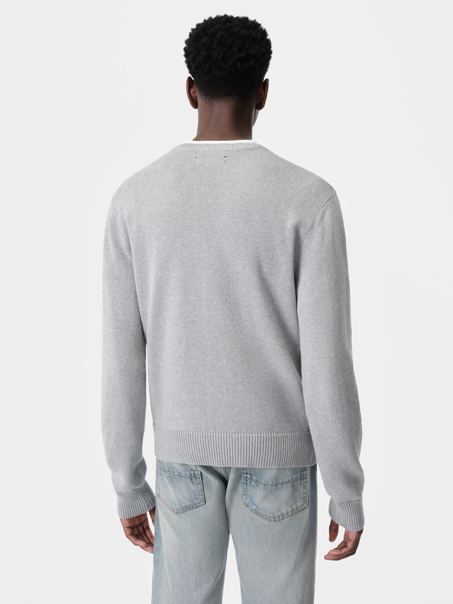 Amiri Arts District Crew Men Knitwear Grey | BVRPDCO-68