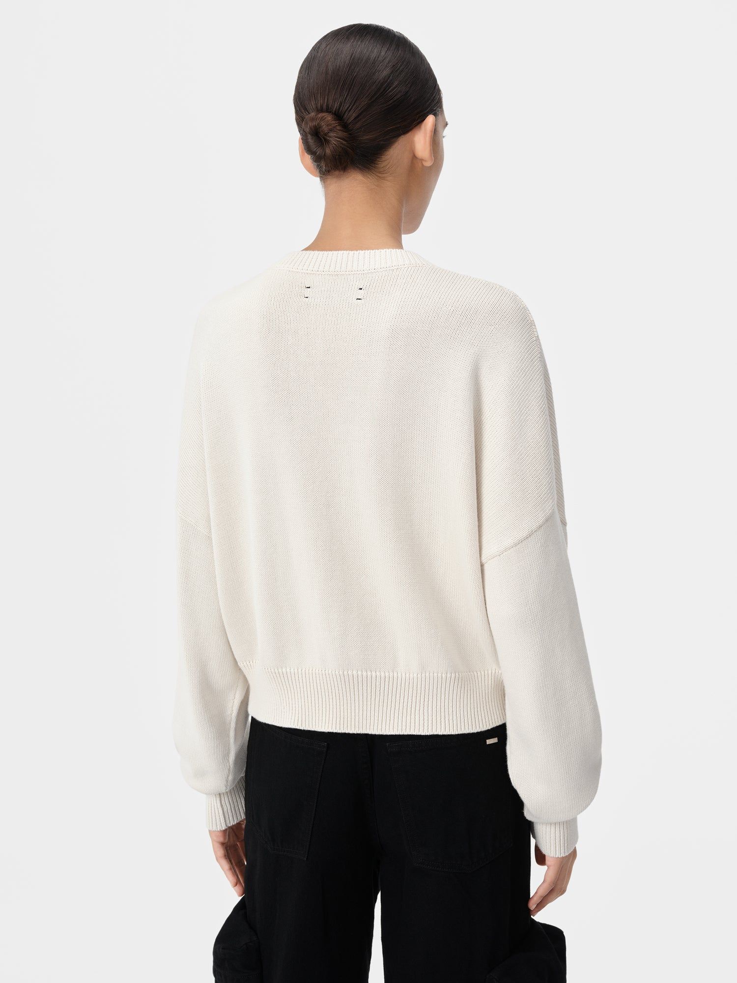 Amiri Arts District Crew Women Knitwear White | MRGBNWO-26