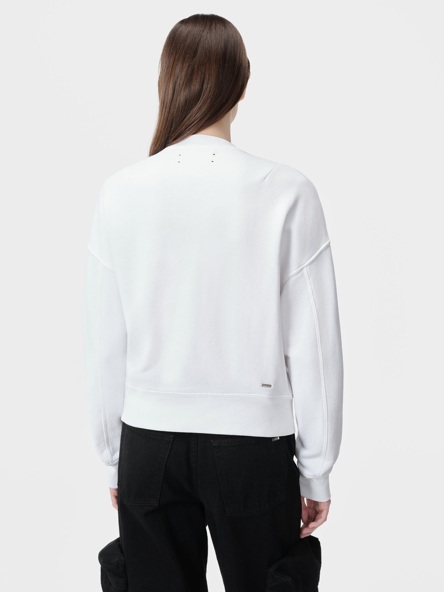 Amiri Arts District Crew Women Sweatshirts White | NGRXSZE-60