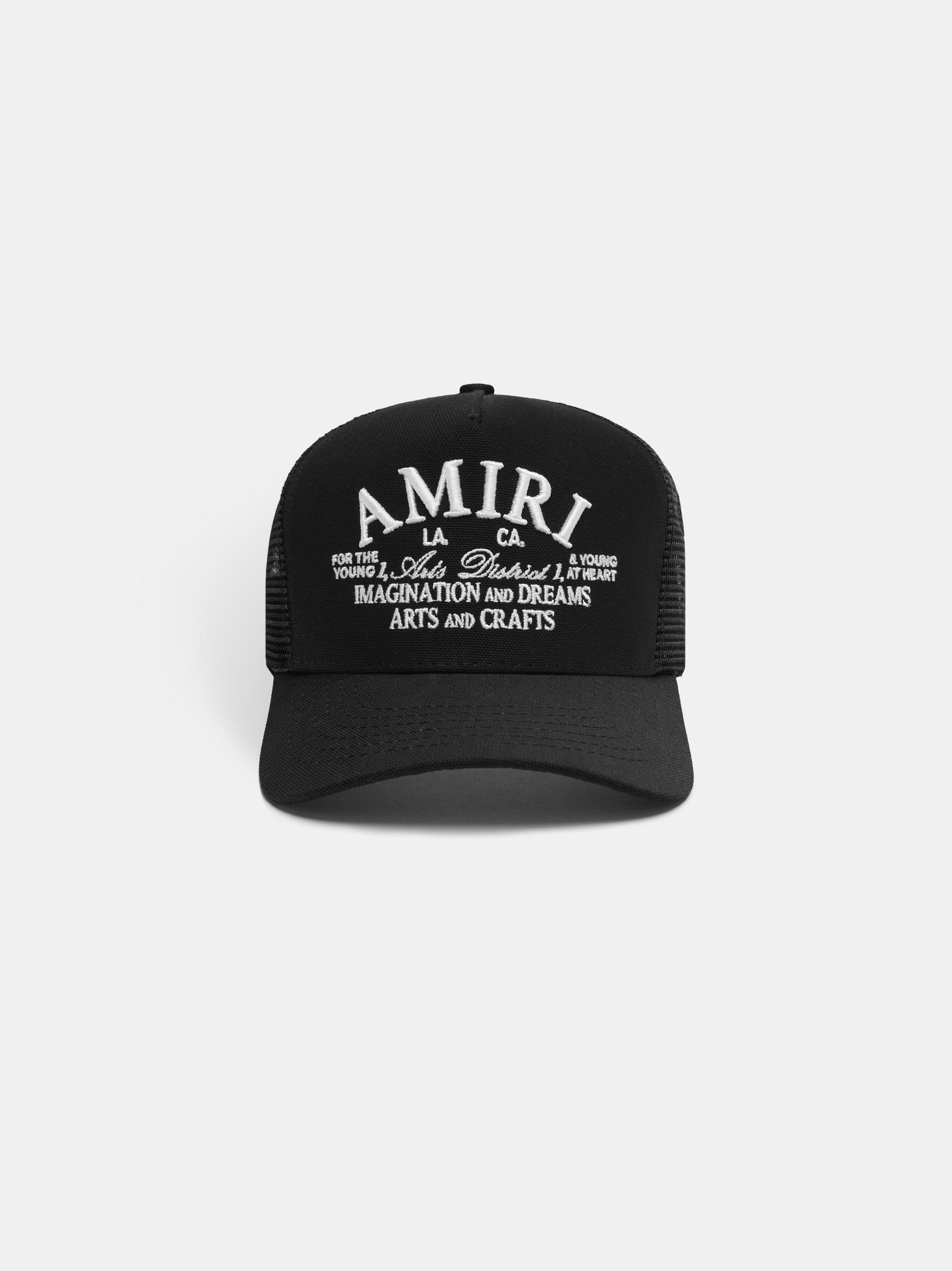 Amiri Arts District Trucker Hat Men Hats Black | HPYGMUF-96