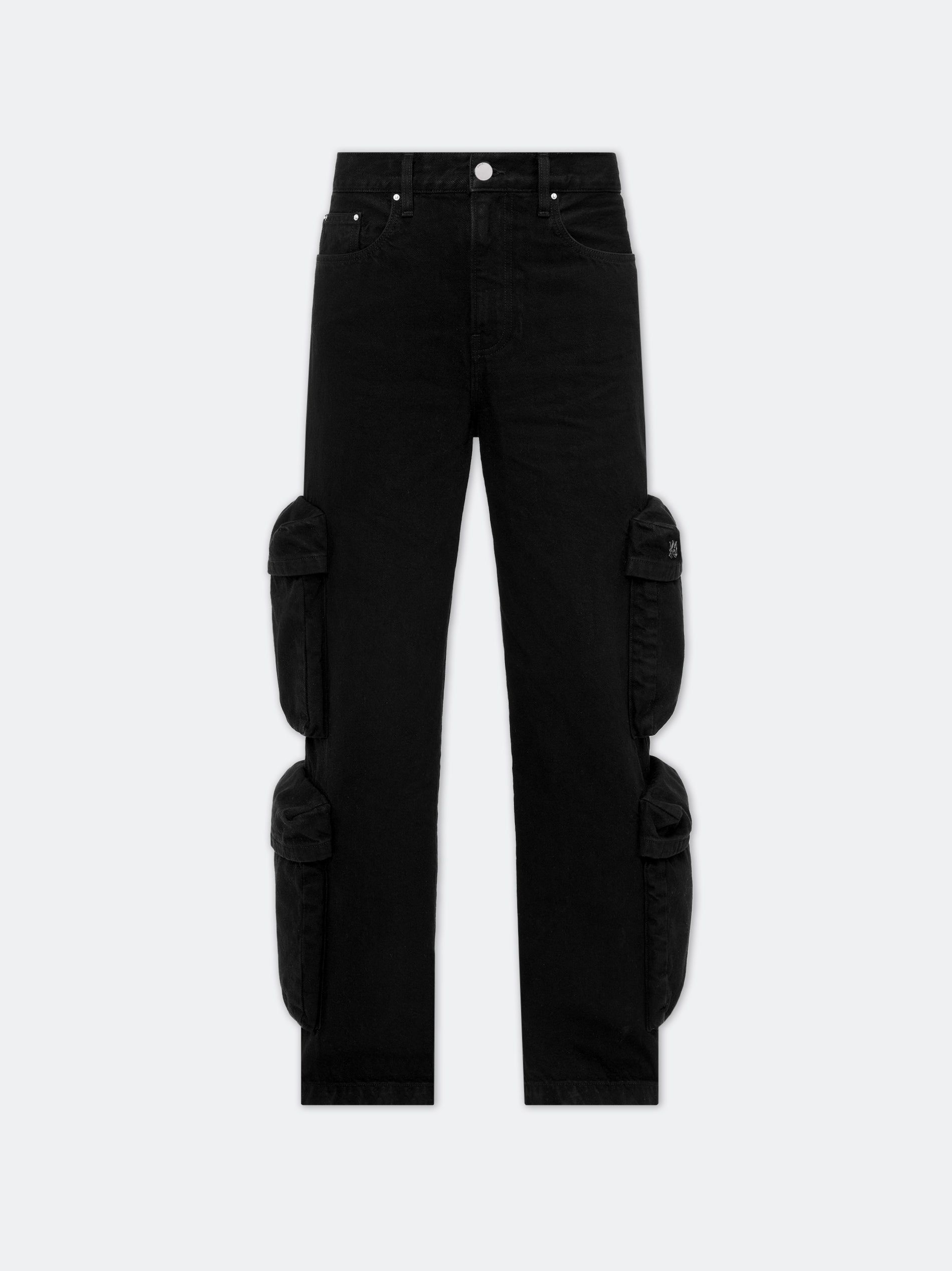 Amiri Baggy Cargo Jean Women Denim Black | XMEKFDZ-52