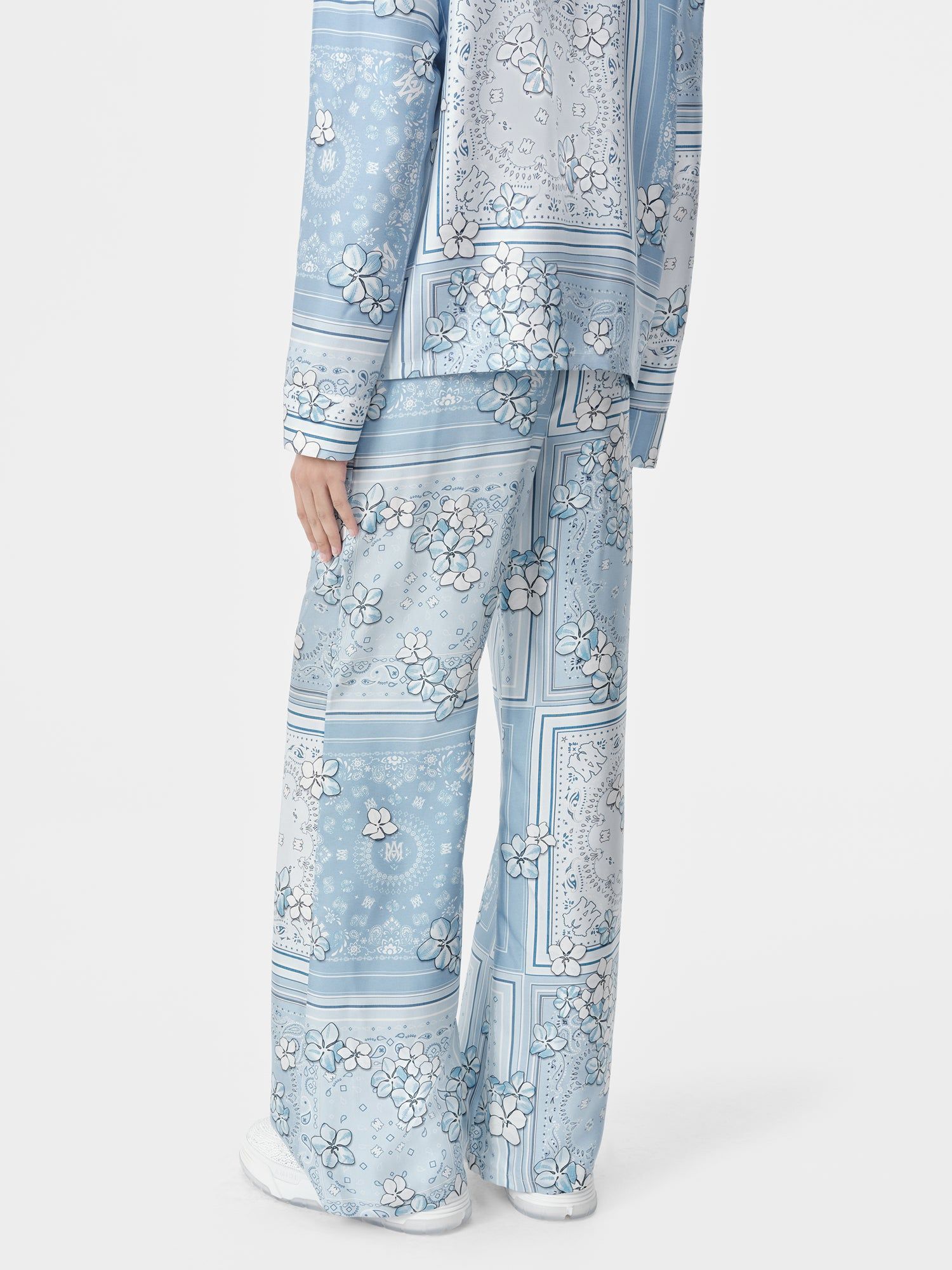 Amiri Bandana Floral Pj Pant Women Pants Cerulean | UHFABOX-50