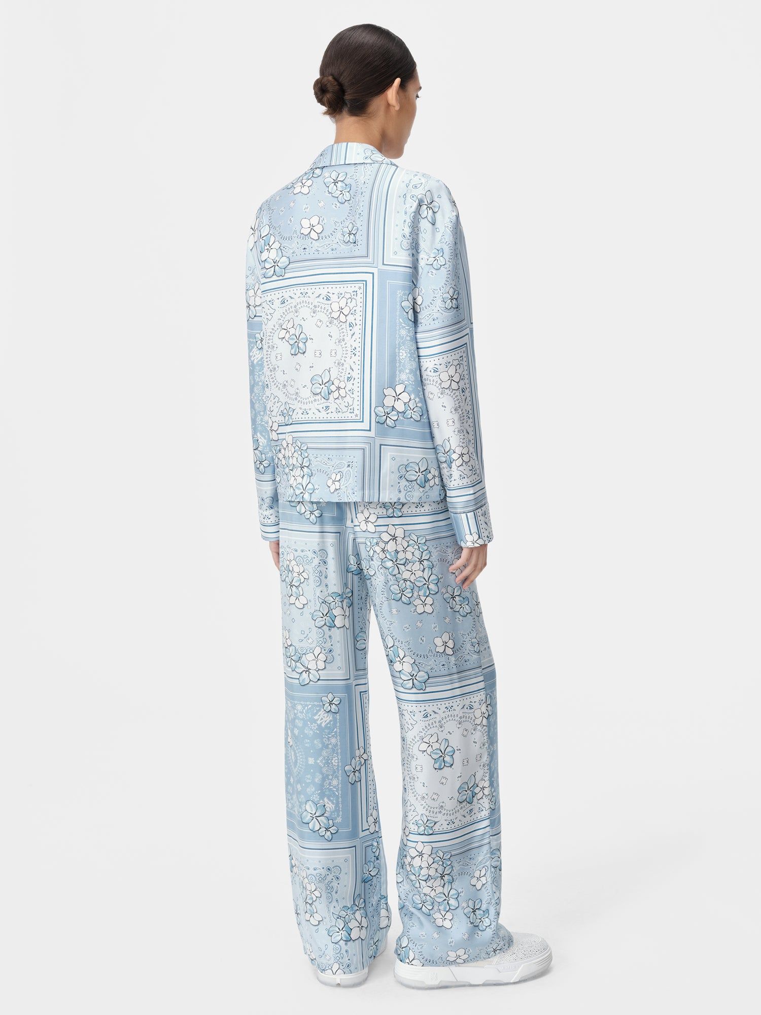 Amiri Bandana Floral Pj Pant Women Pants Cerulean | UHFABOX-50