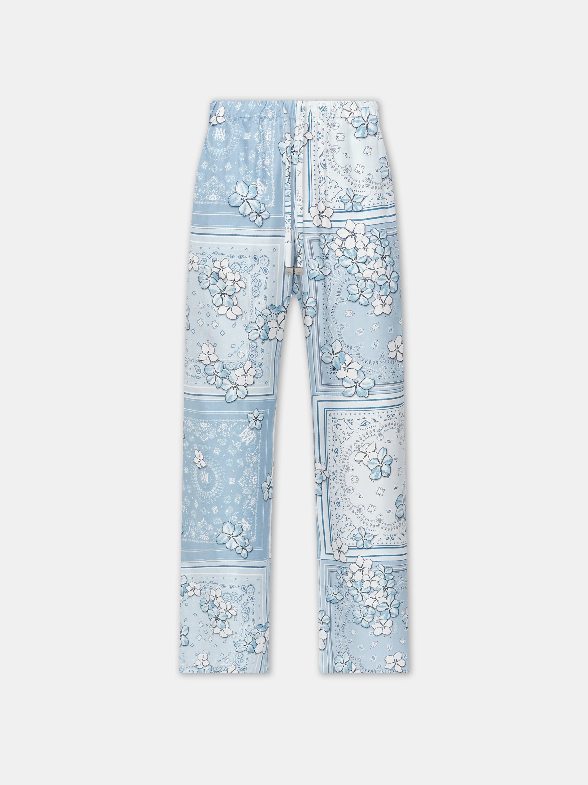 Amiri Bandana Floral Pj Pant Women Pants Cerulean | UHFABOX-50