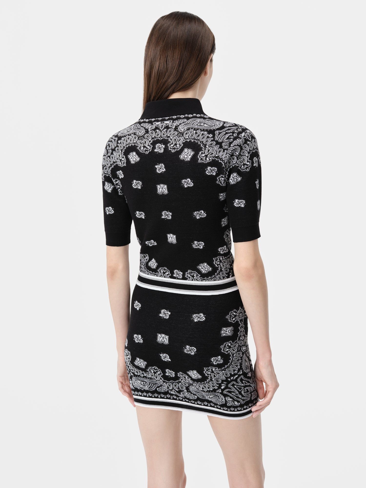 Amiri Bandana Polo Women Knitwear Black | AXKQWPB-30
