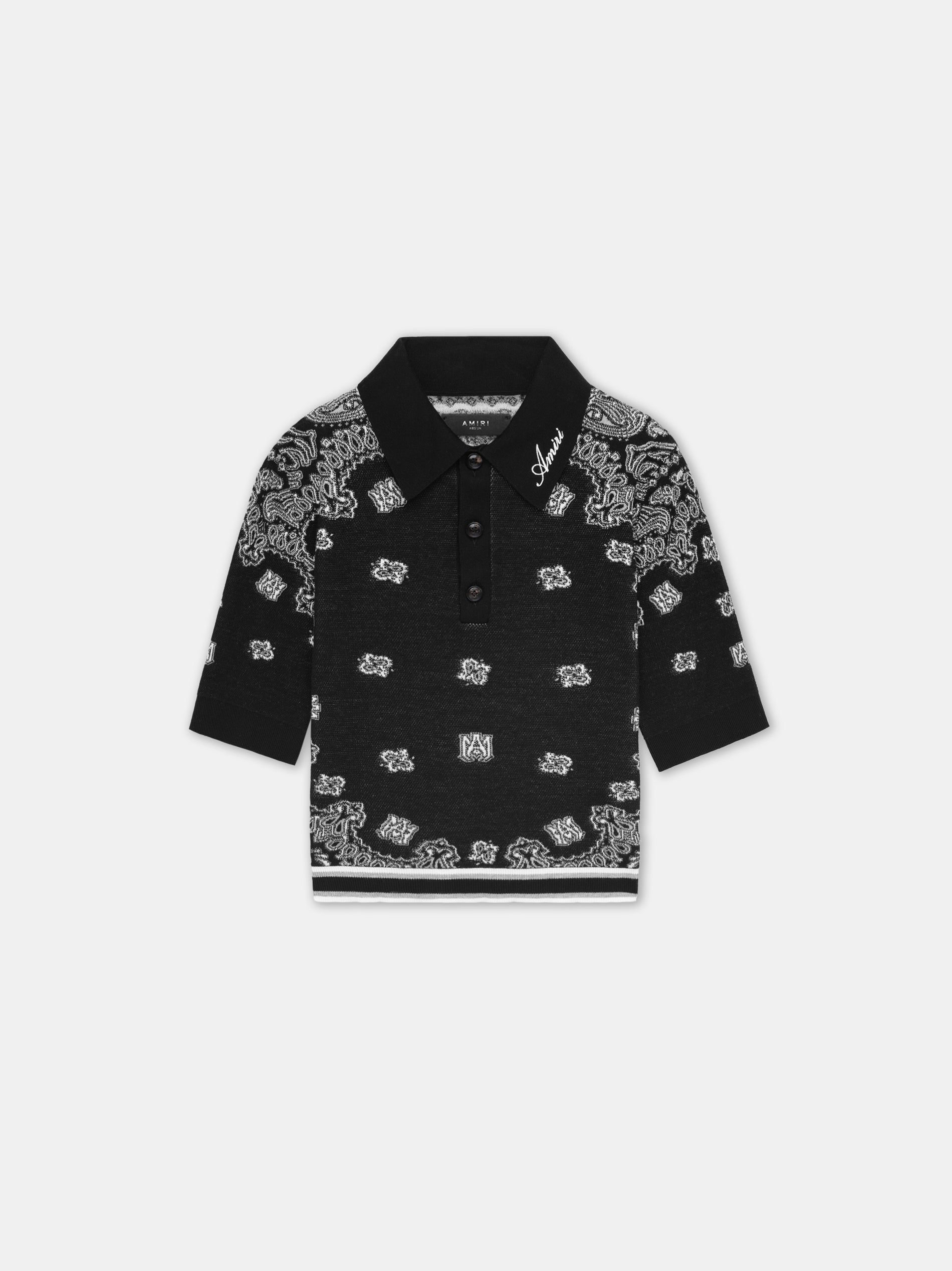 Amiri Bandana Polo Women Knitwear Black | AXKQWPB-30