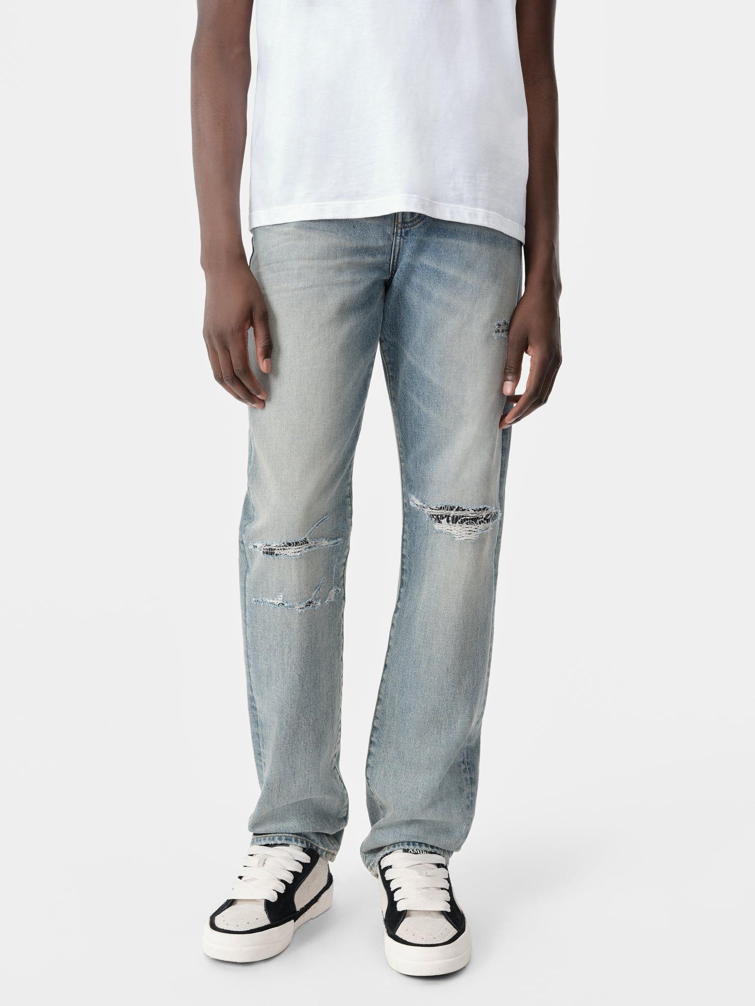 Amiri Bandana Repair Straight Jean Men Denim Indigo | XJAEFWB-42