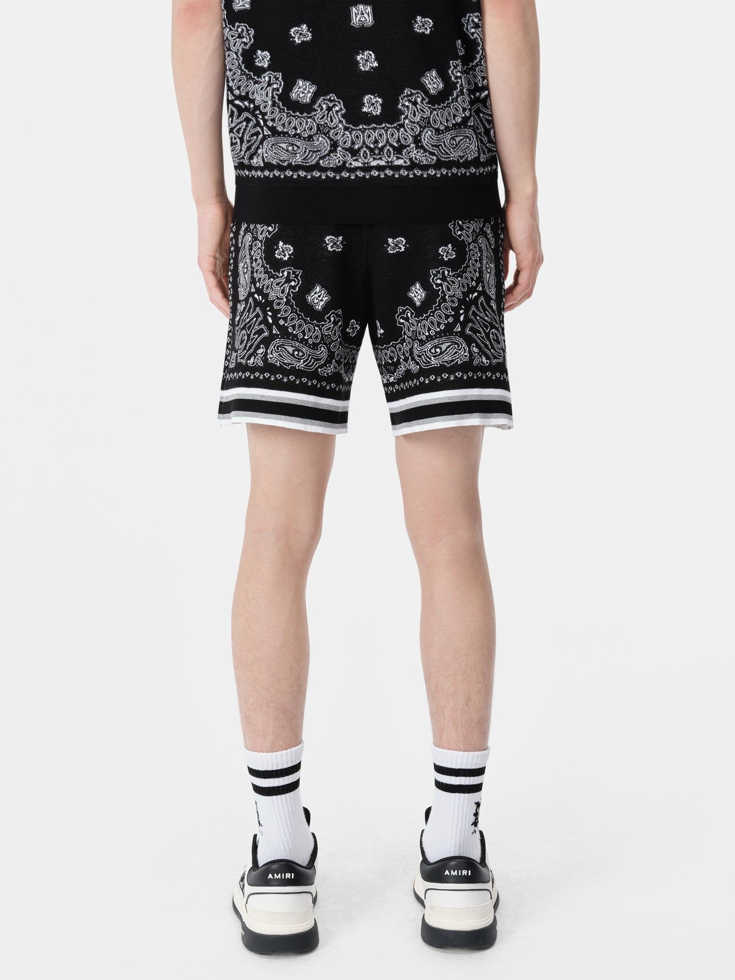 Amiri Bandana Short Men Knitwear Black | RKHDBUX-92