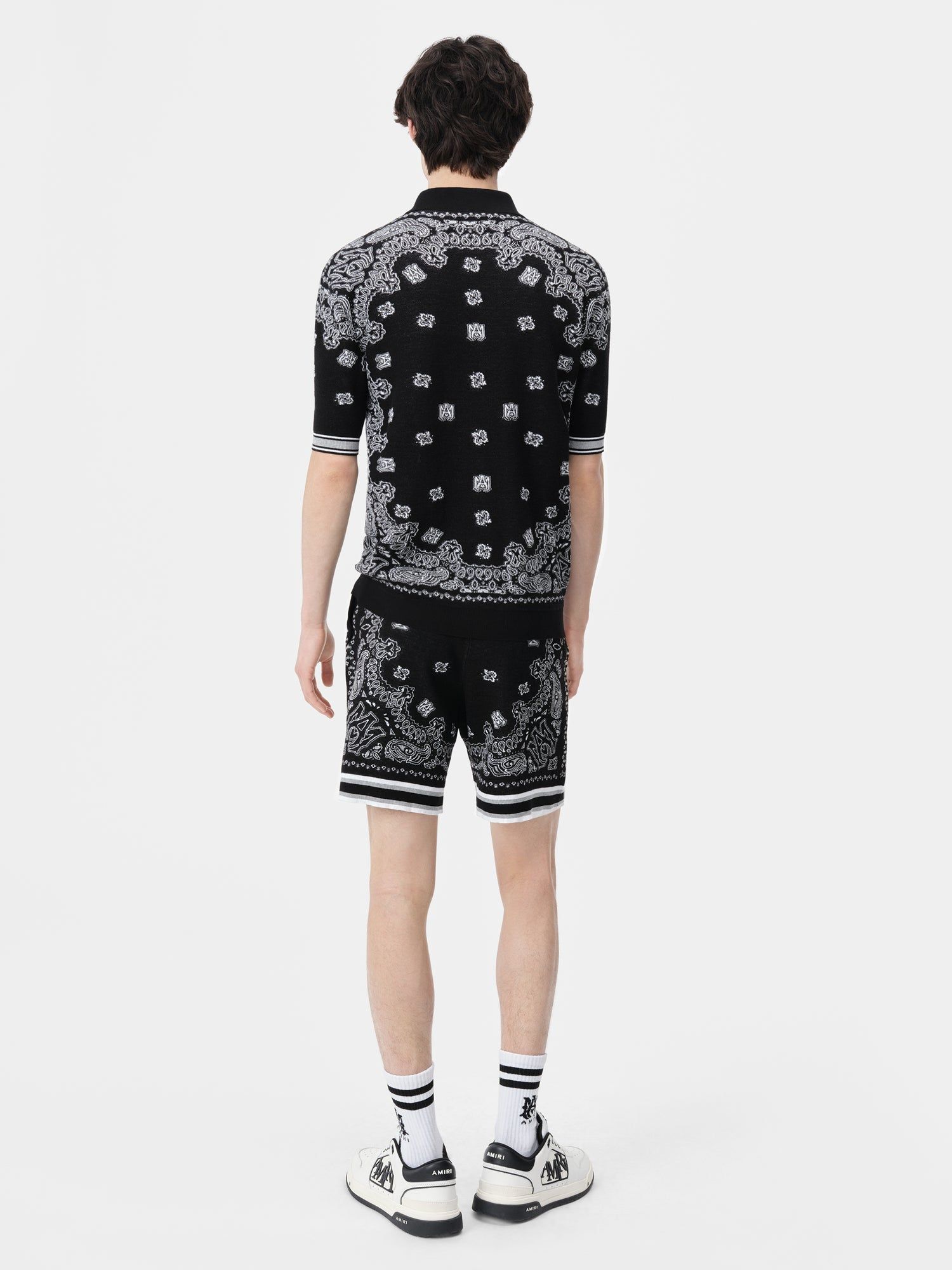 Amiri Bandana Short Men Knitwear Black | RKHDBUX-92