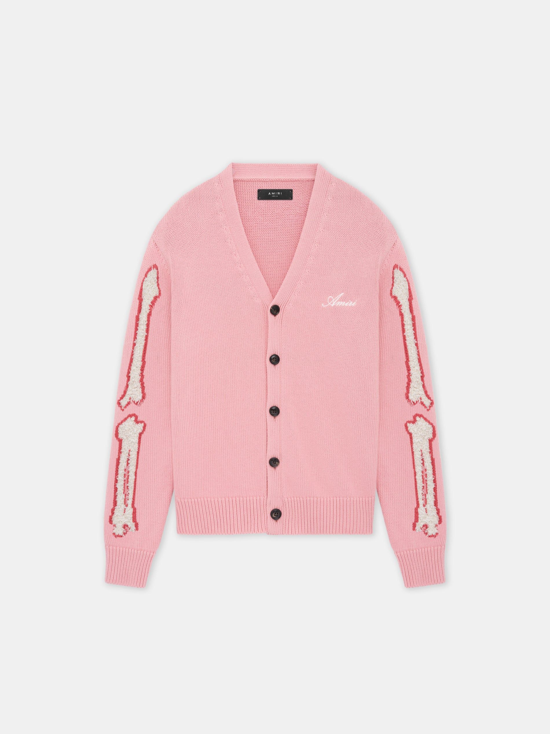 Amiri Bones Cardigan Women Knitwear Pink | GQACBFT-13