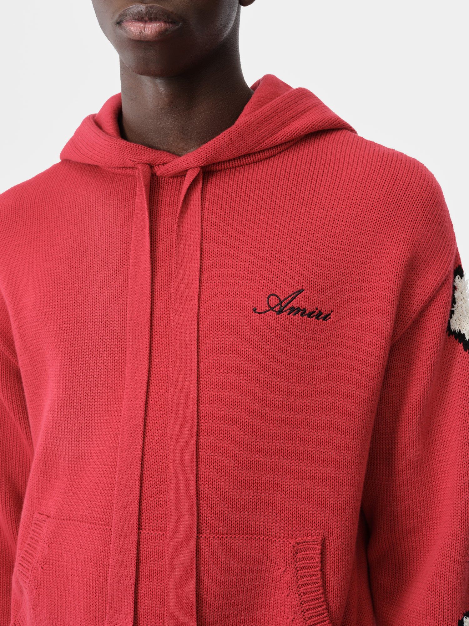 Amiri Bones Hoodie Men Knitwear Red | KJPOHQG-82