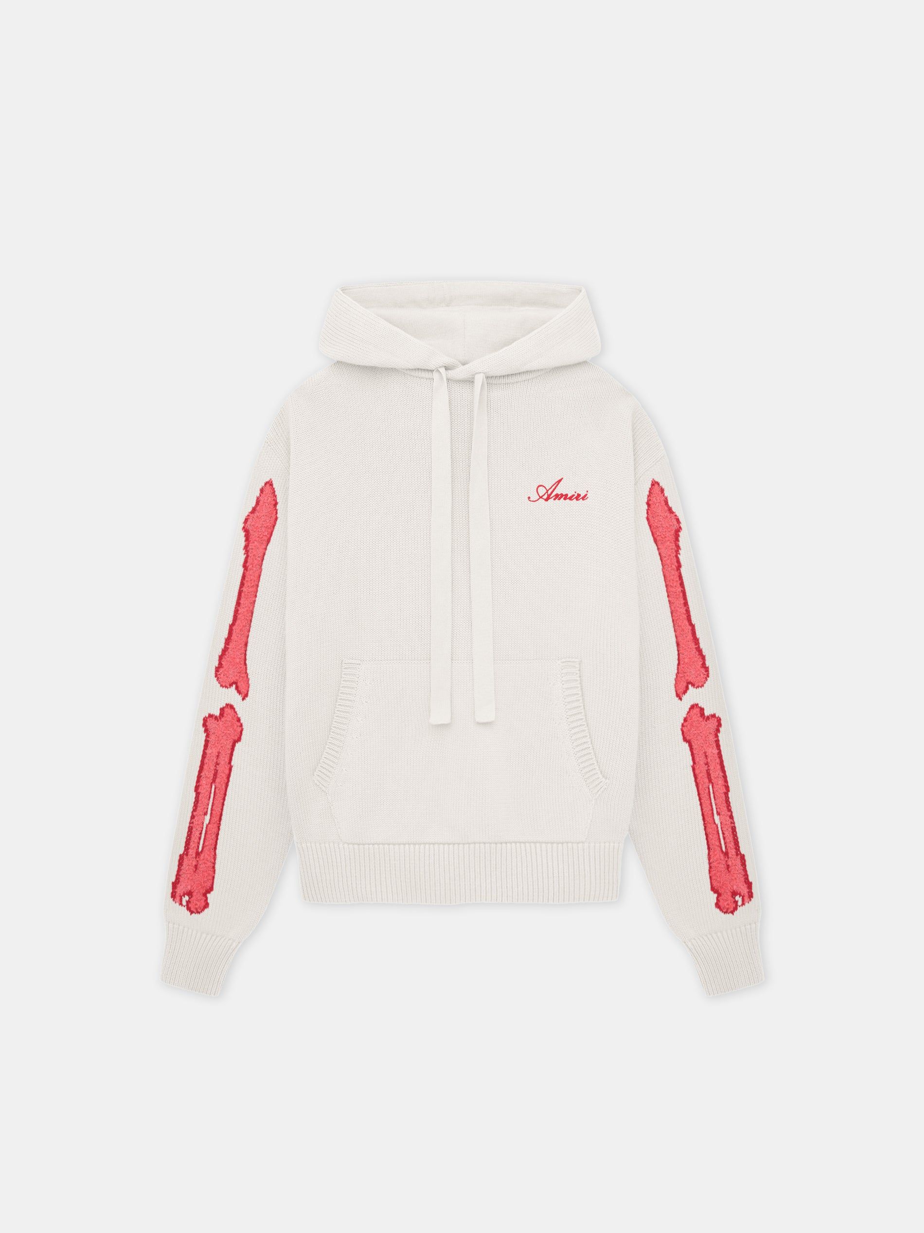 Amiri Bones Hoodie Women Knitwear Alabaster | GMPQXOS-84