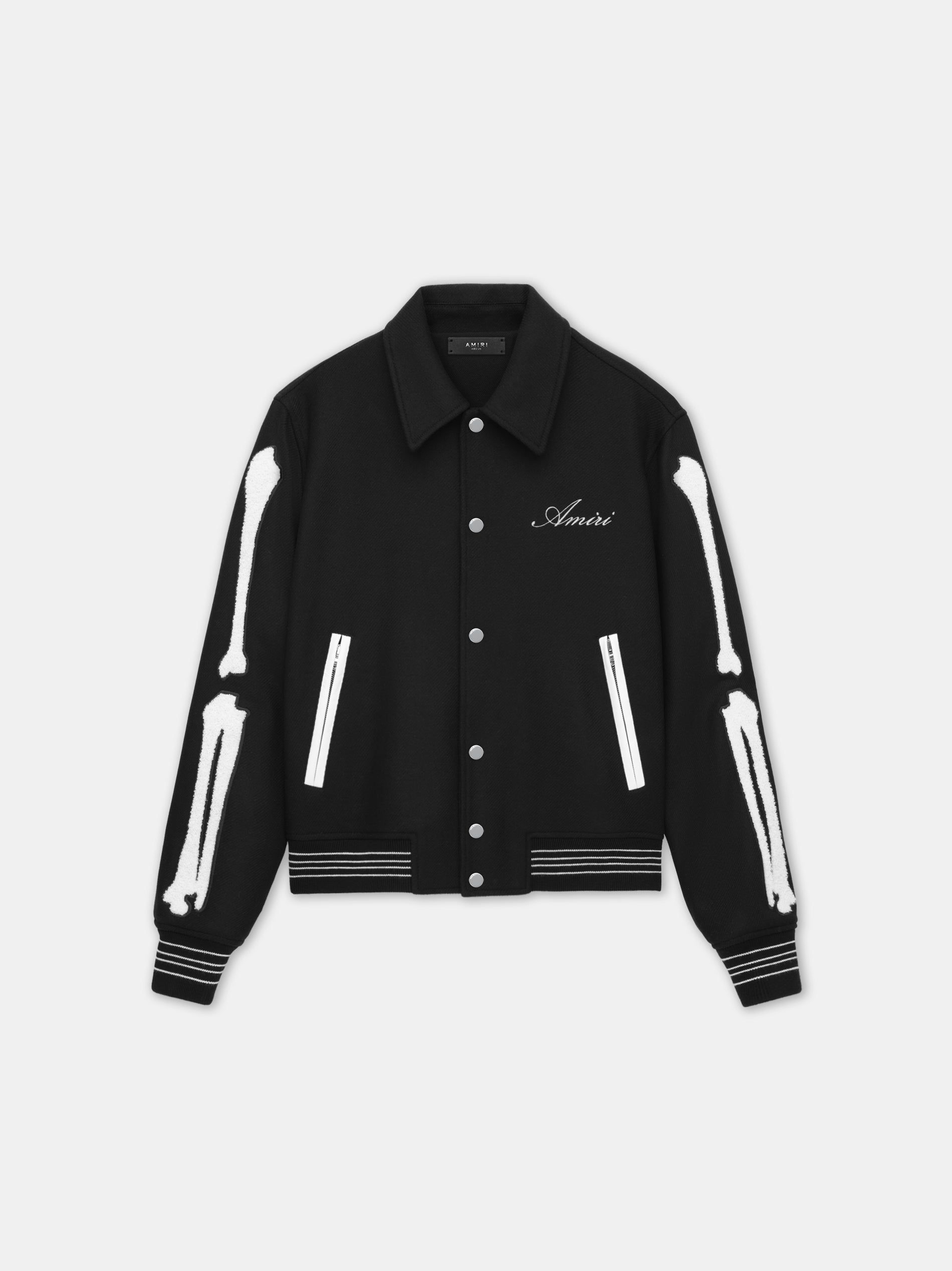 Amiri Bones Jacket Men Outerwear Black White | OXAJGNI-60