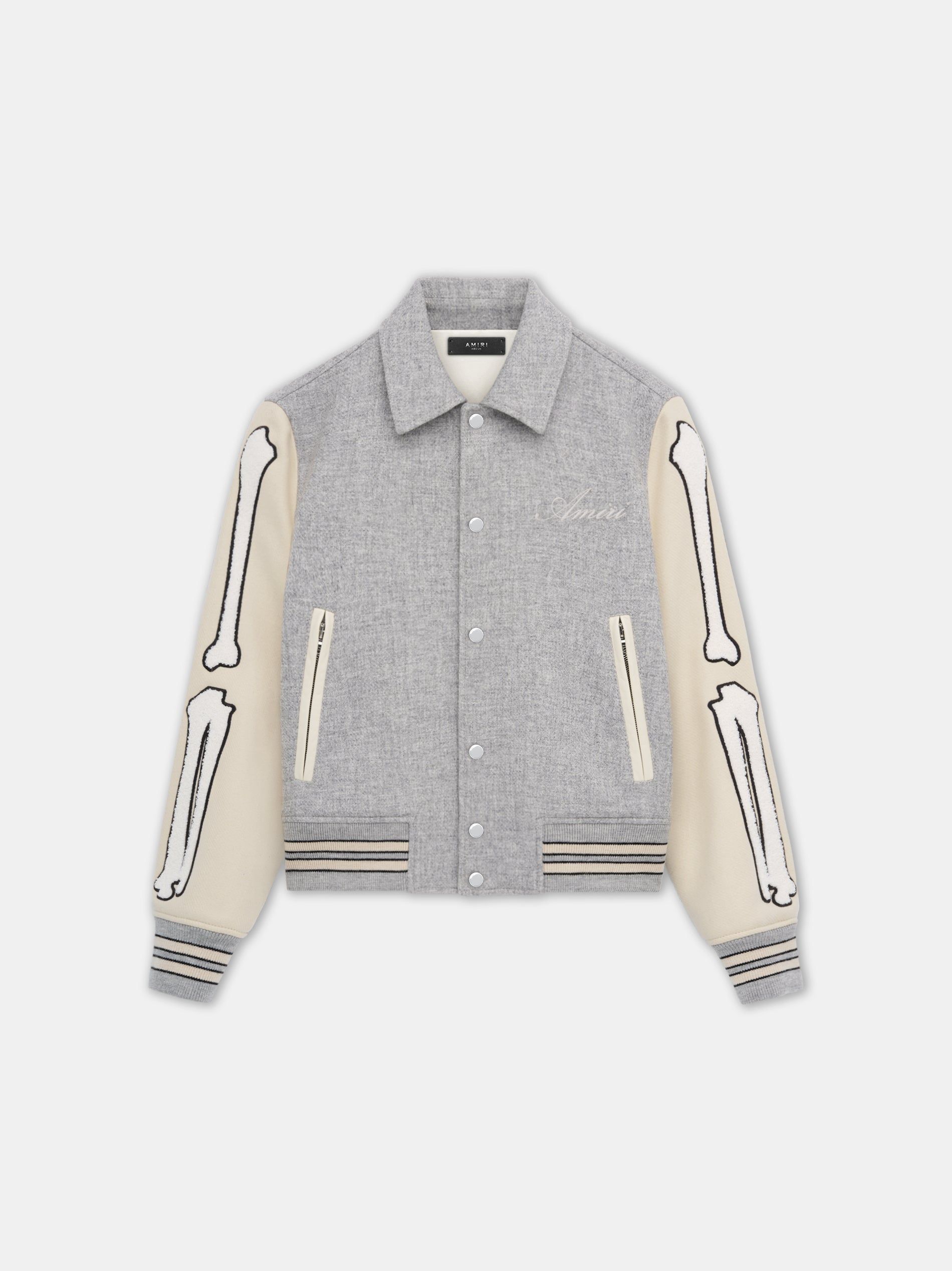 Amiri Bones Jacket Men Outerwear Grey | JMAOUQS-19