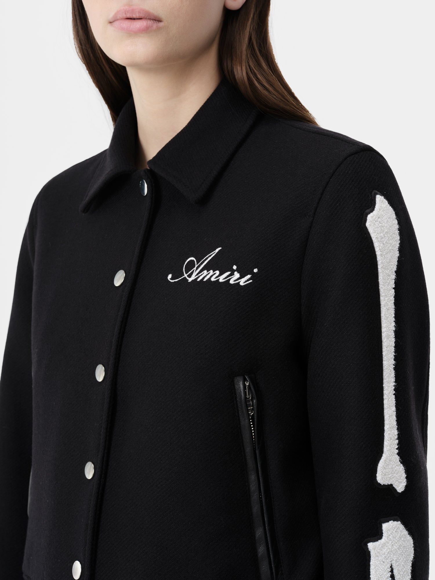 Amiri Bones Jacket Women Outerwear Black | BQVNEUL-79