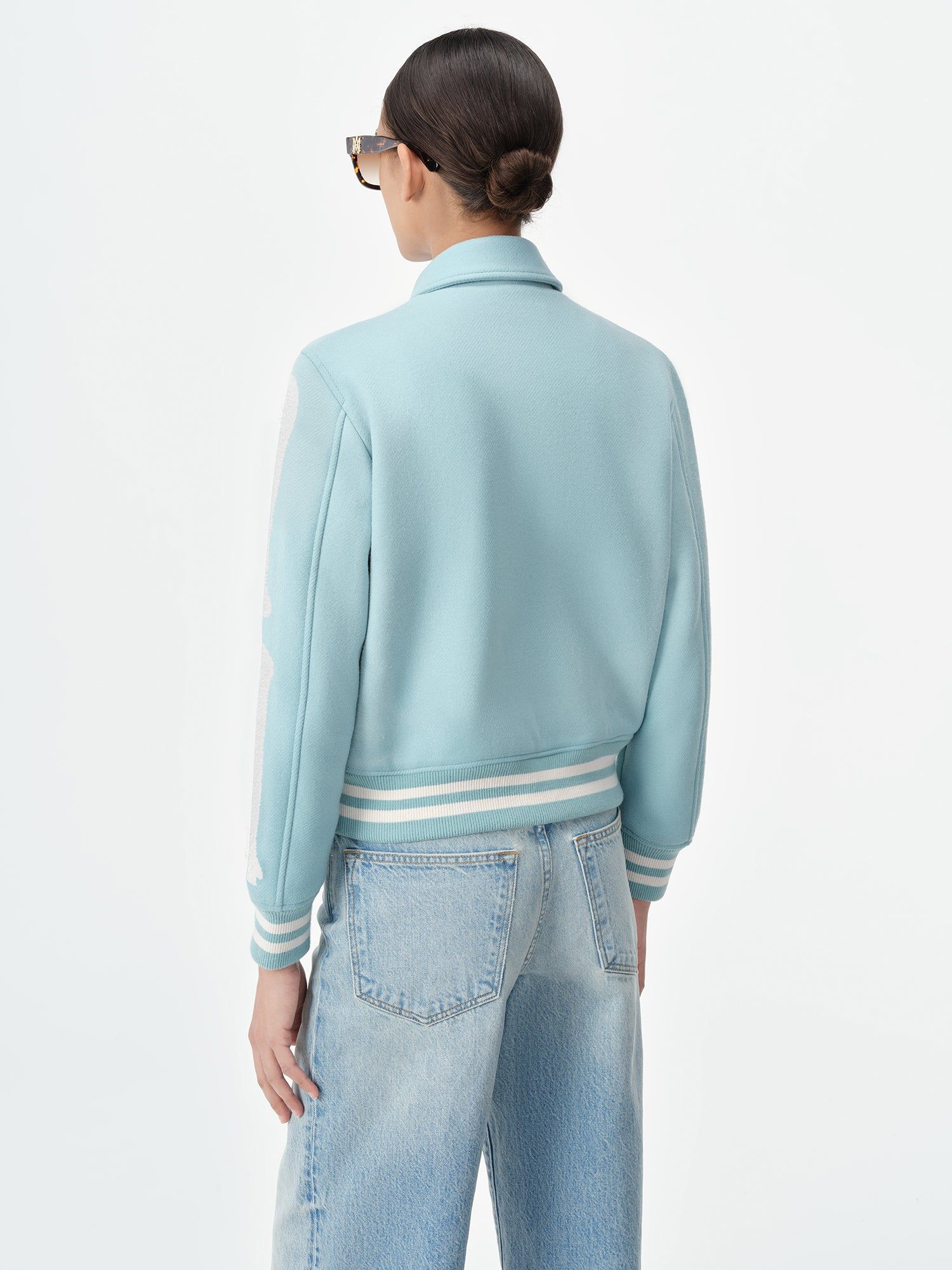 Amiri Bones Jacket Women Outerwear Blue | RFMOVUK-75
