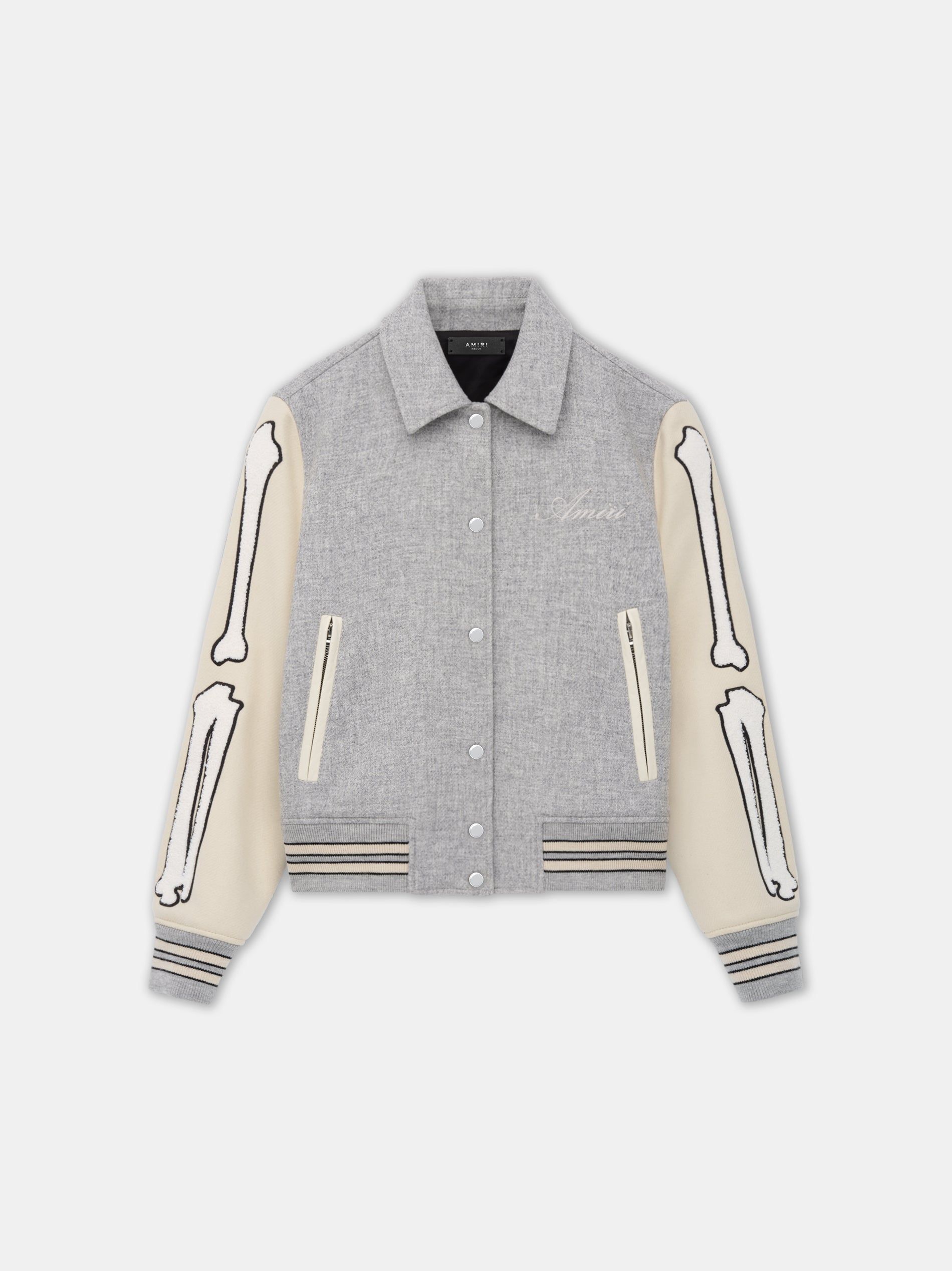 Amiri Bones Jacket Women Outerwear Grey | TKFODVQ-41