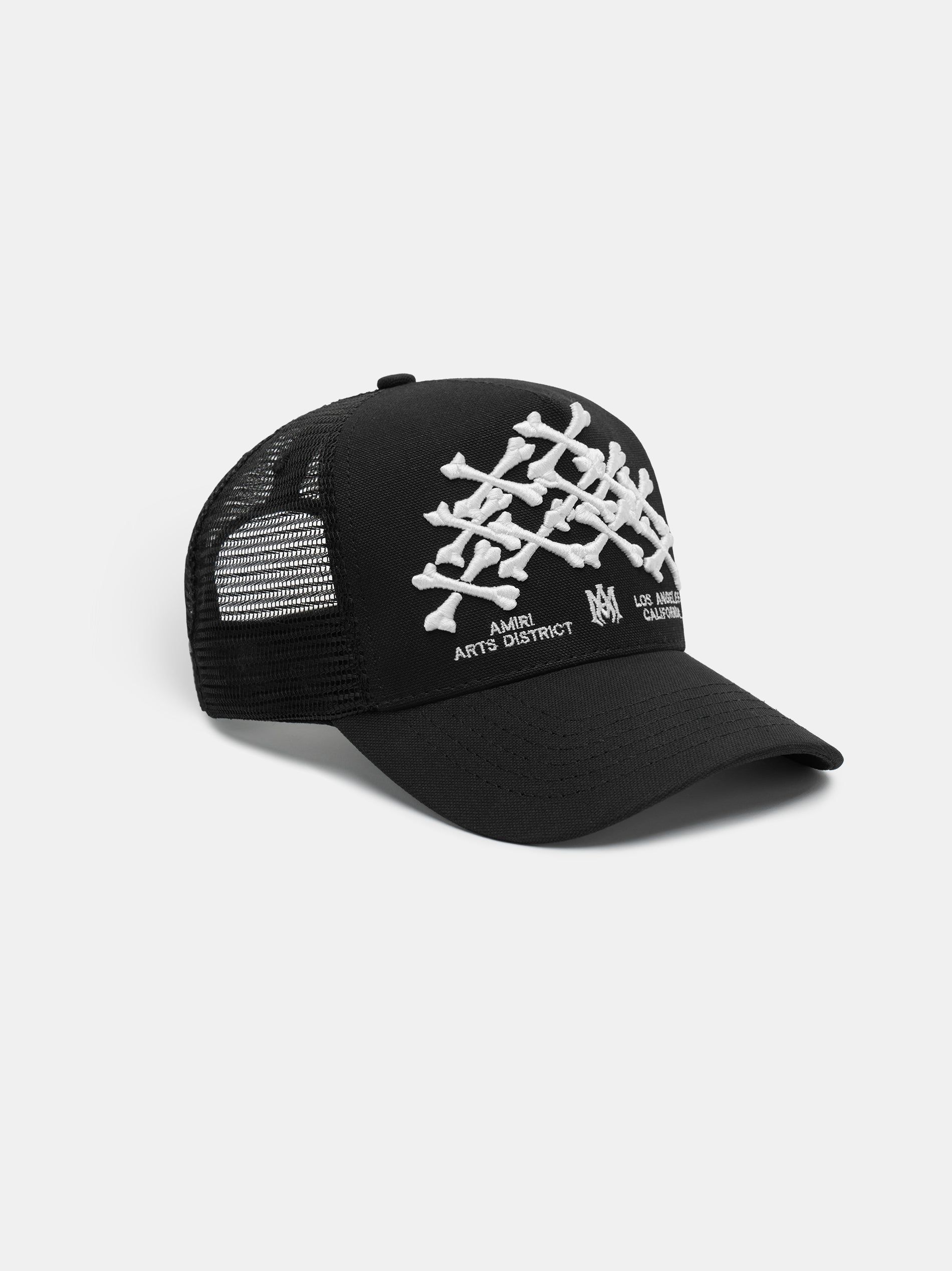 Amiri Bones Stacked Trucker Hat Men Hats Black | ZEBQCHK-45