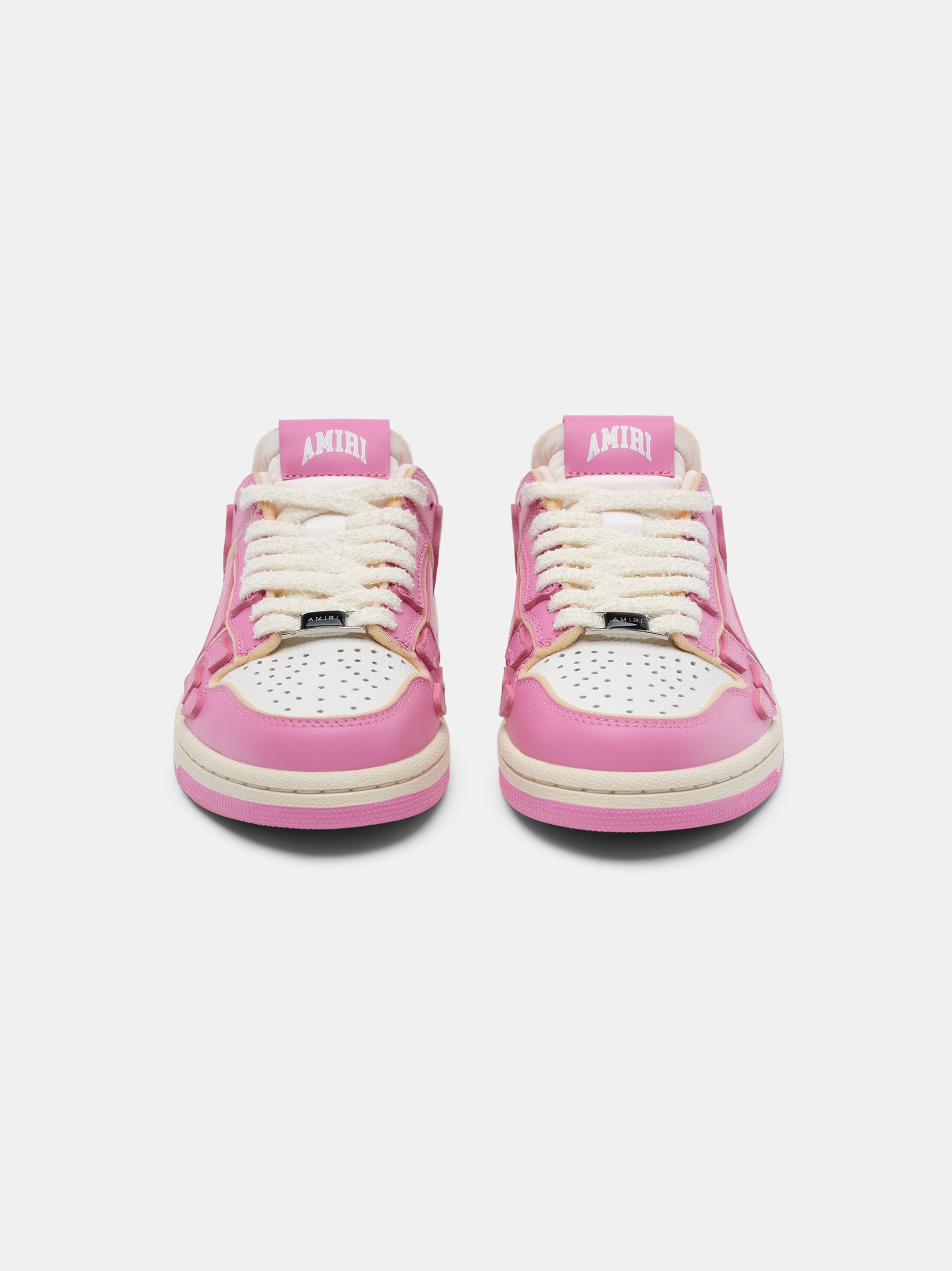 Amiri Collegiate Skel-top Low Women Sneakers Fuchsia Pink White | TEFUZYL-14